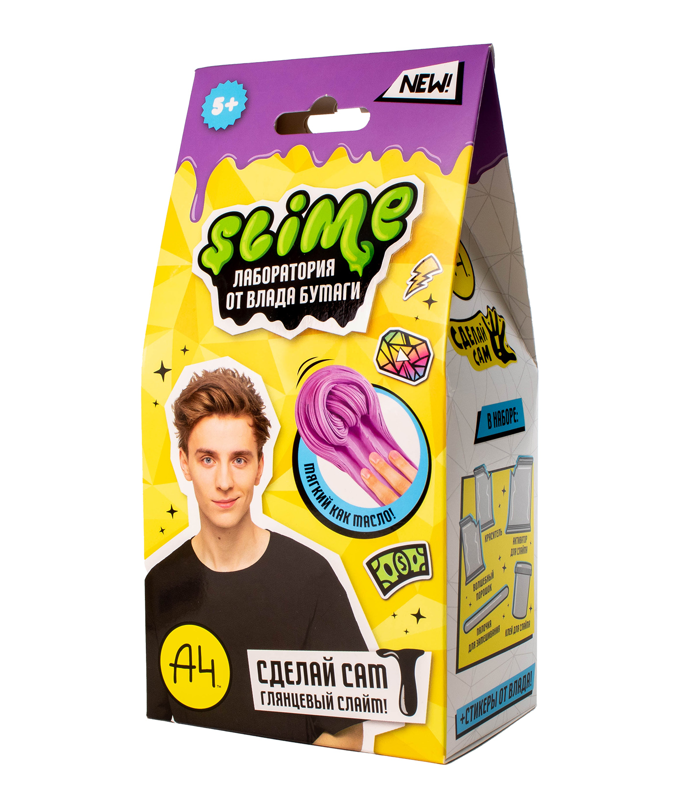 Игрушка Slime Лаборатория Влад А4 Butter slime 100г SS500-40188 купить по  цене 289 ₽ в интернет-магазине Детский мир