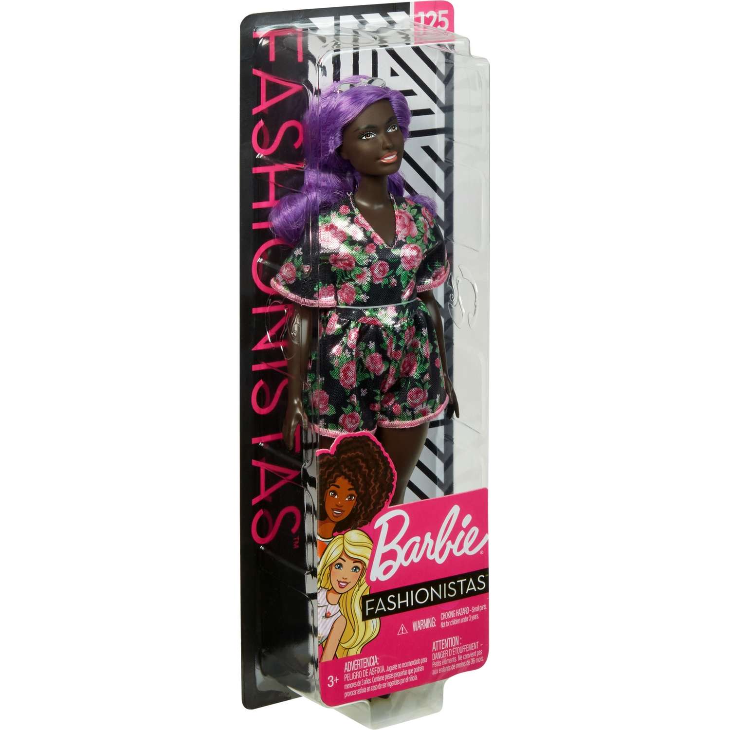 Кукла Barbie Игра с модой 125 Шелковое платье с цветочным принотом FXL58 FBR37 - фото 3