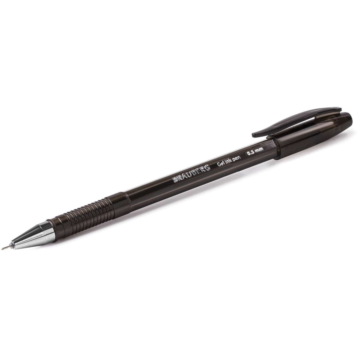 Ручки гелевые Brauberg 12 штук черные - фото 5