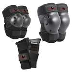 Комплект защиты 3-в-1 Eight Ball чёрный Размер L/XL наколенники / налокотники / защита запястья