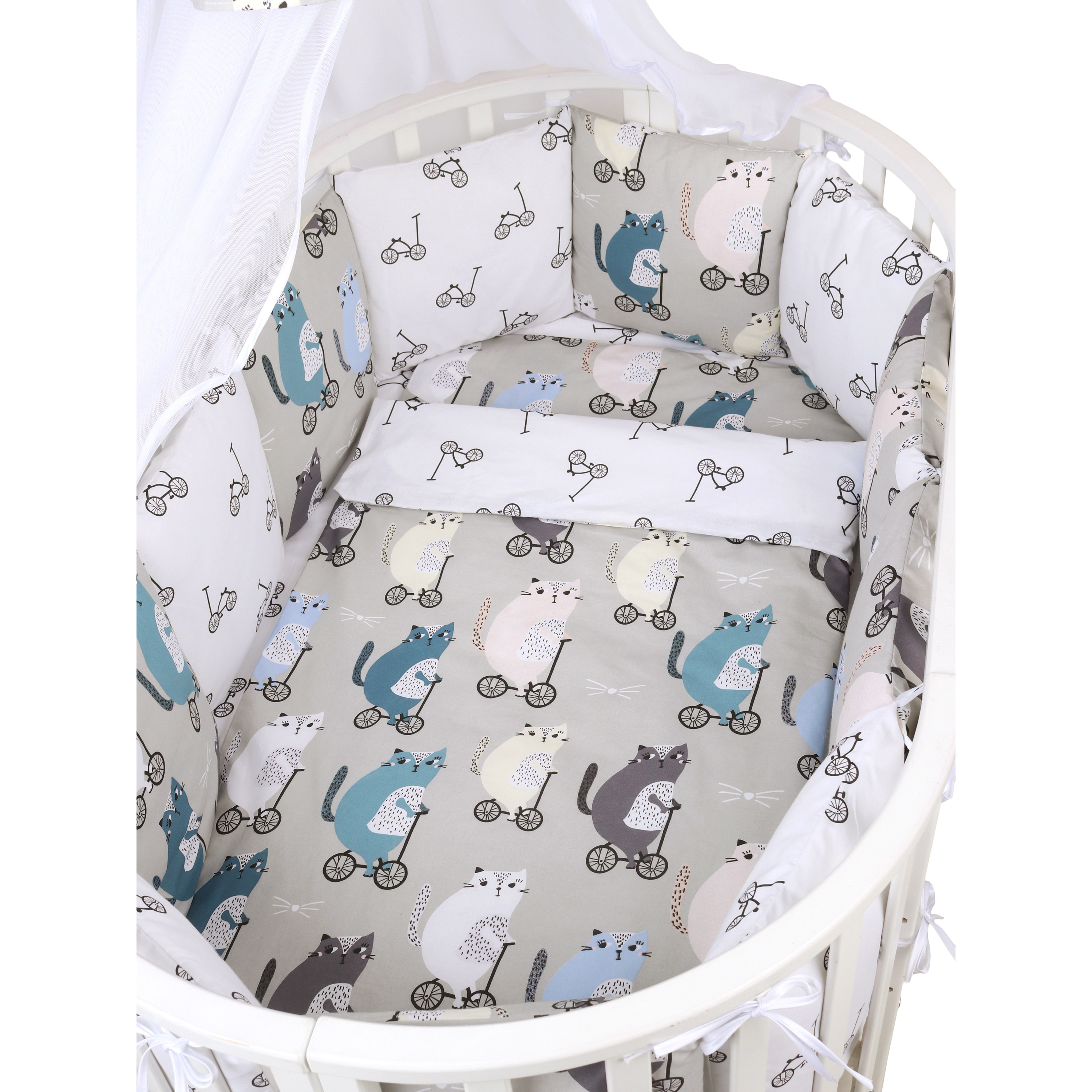 Комплект постельного белья Amarobaby Велосипедисты 4предмета AMARO-3015-Ve - фото 4