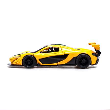 Машина Автоград металлическая Mclaren P1 GTR 1:40 инерция открываются двери цвет жёлтый