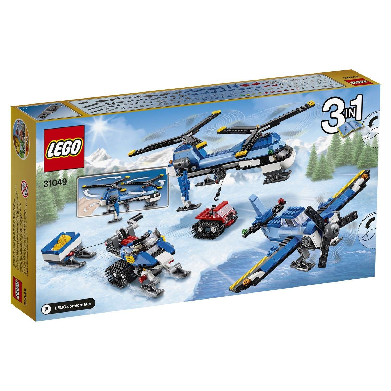 Конструктор LEGO Creator Двухвинтовой вертолёт (31049) - фото 3