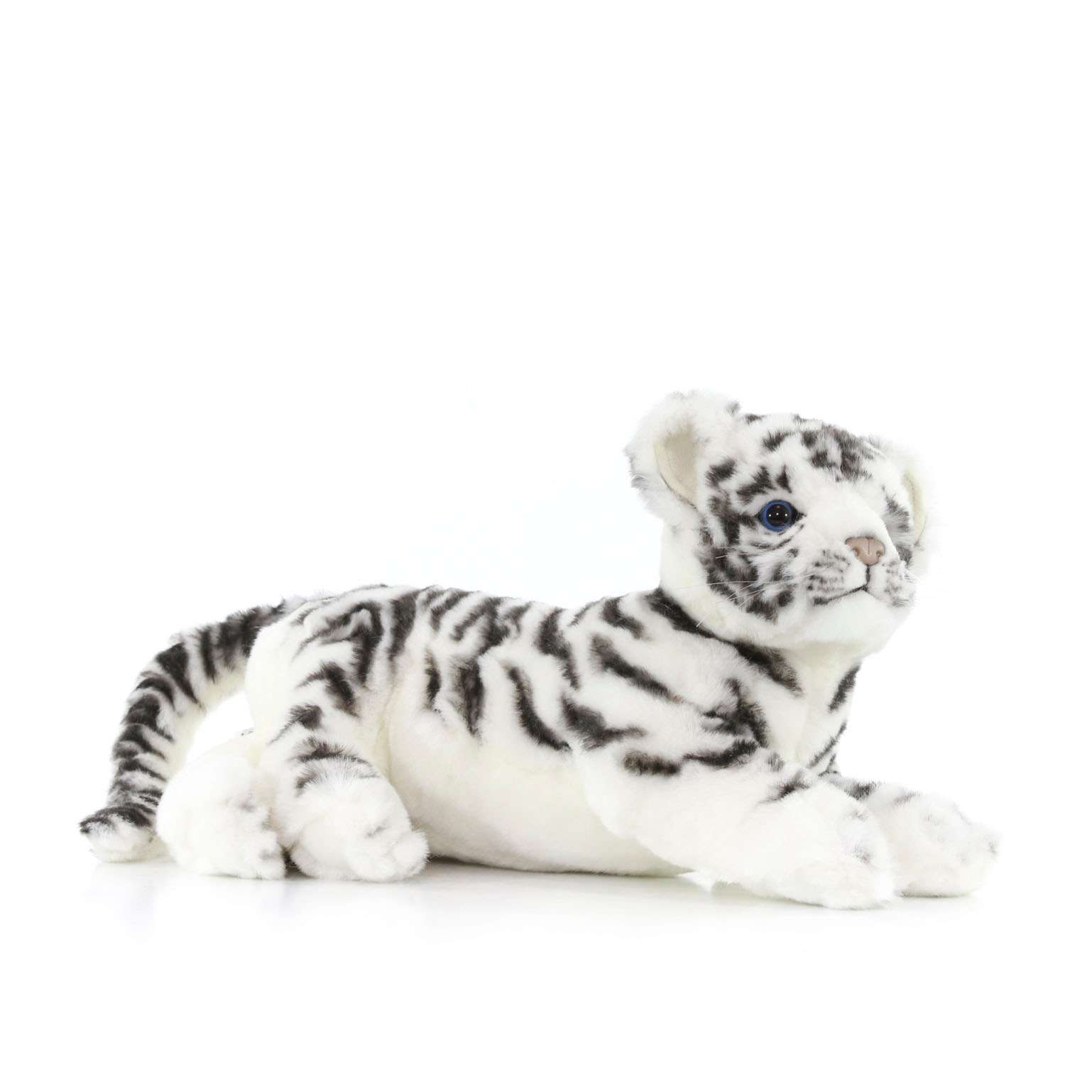 Реалистичная мягкая игрушка HANSA Тигр детёныш белый 36 см - фото 2