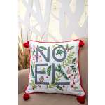 Чехол для подушки Arya Home Collection 45x45 Noel Белый