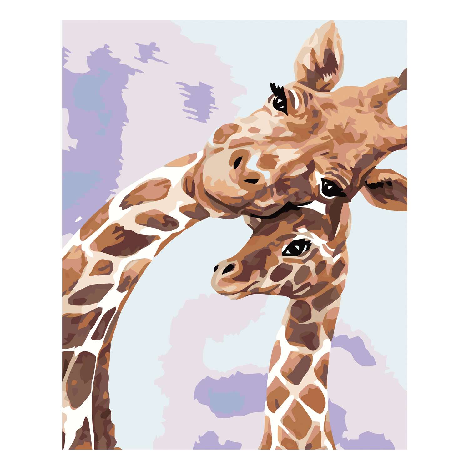 Картина по номерам Fbrush Жирафы 40х50 - фото 1