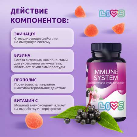 Комплекс LIVS витамины для иммунитета с витамином С