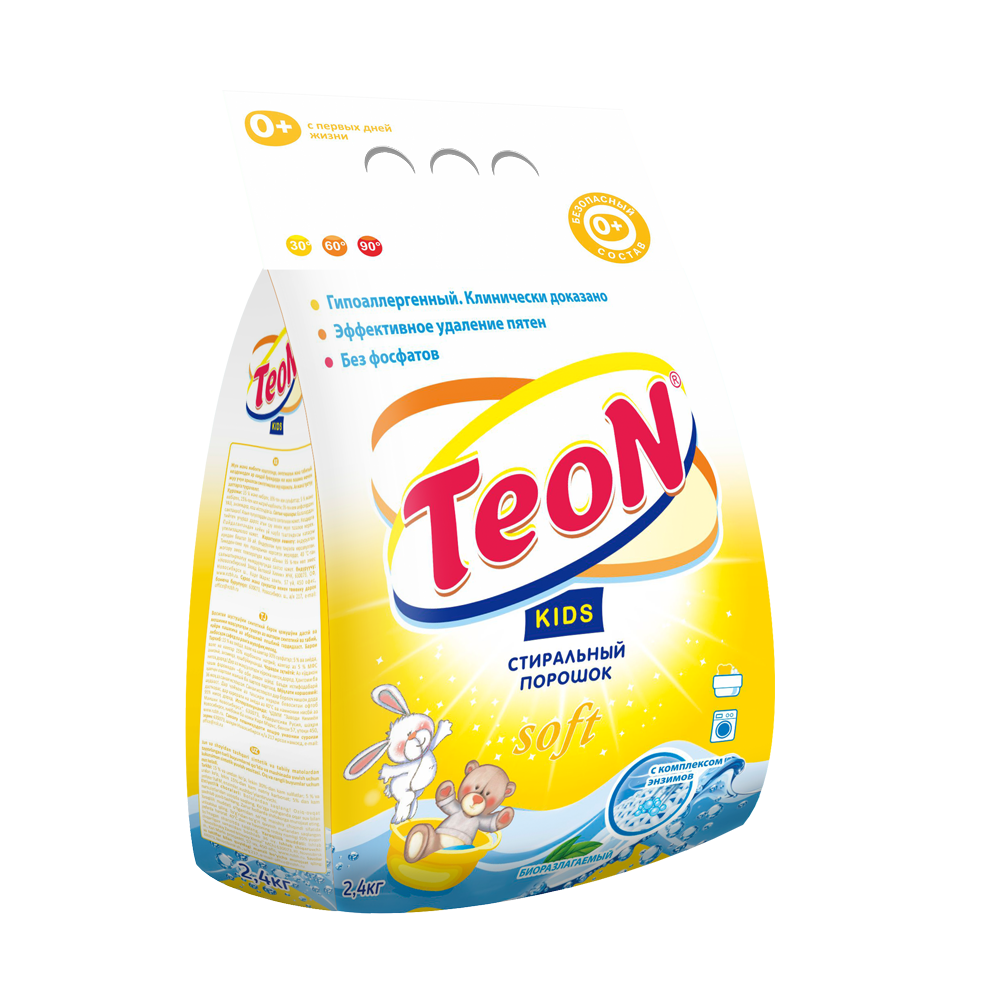 Стиральный порошок TEON Kids 2.4 кг - фото 1