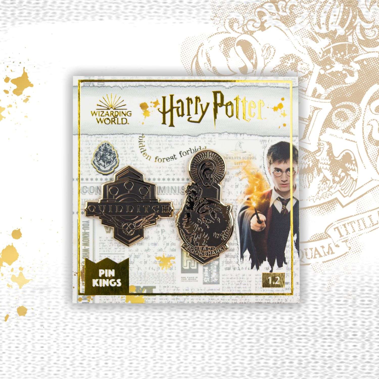 Набор значков Harry Potter Гарри Поттер 2 шт - Квиддич и Живоглот - фото 4