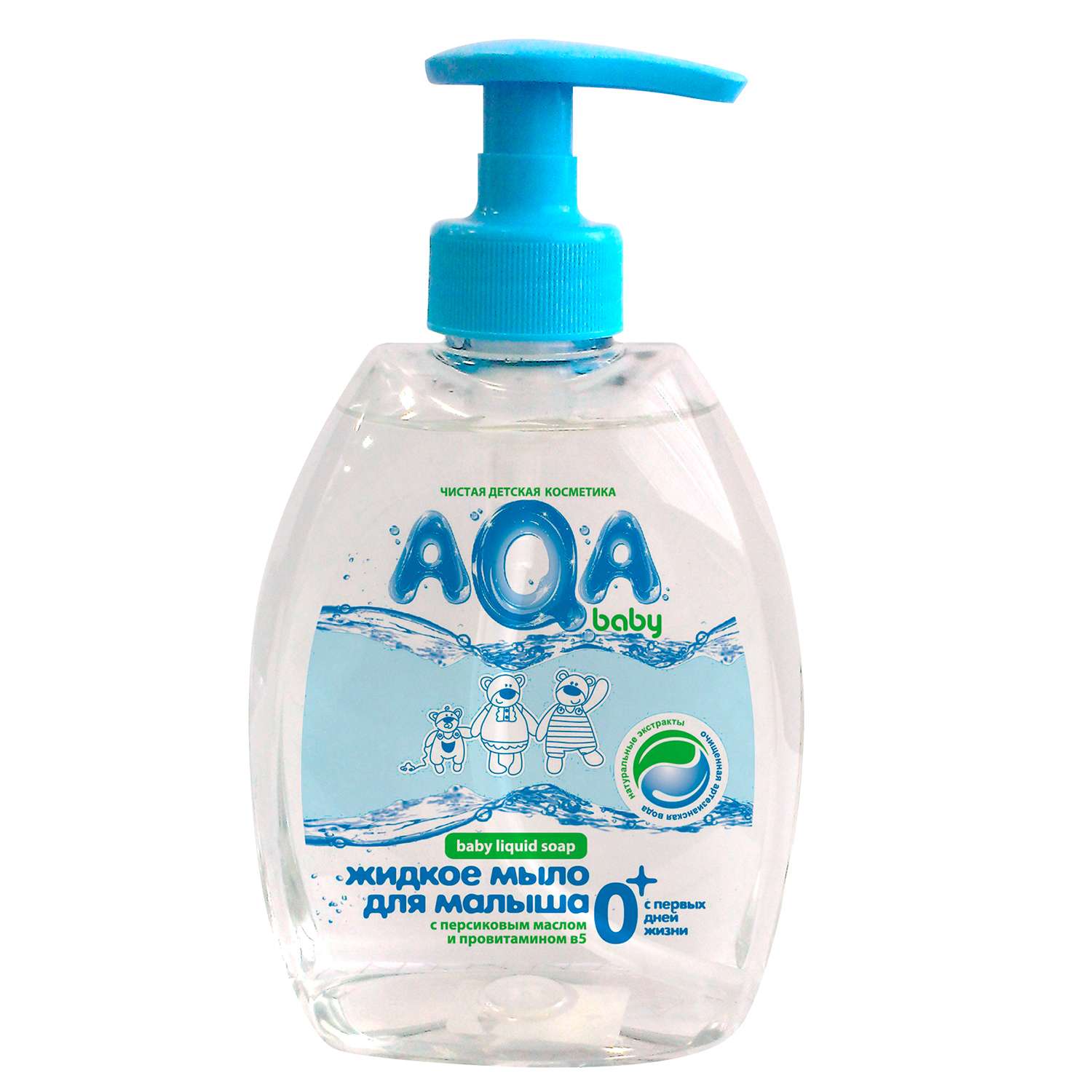 Жидкое мыло для малыша AQA baby с дозатором 400 мл - фото 1