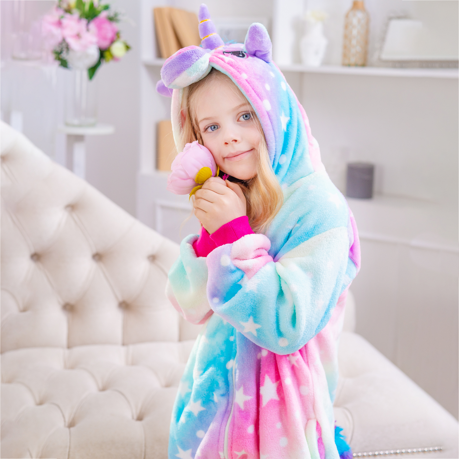 Кигуруми EziKIDS ОД-047/фиолетово-зеленый - фото 4