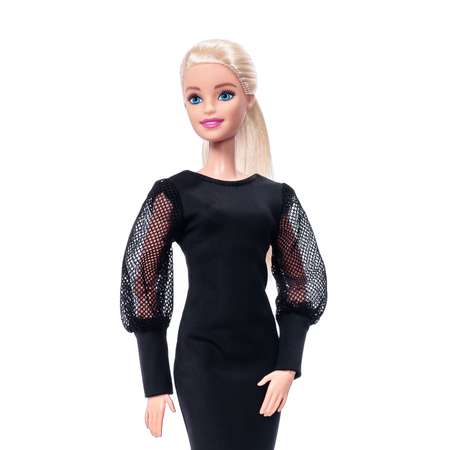 Платье одежда для кукол Barbie VIANA черный