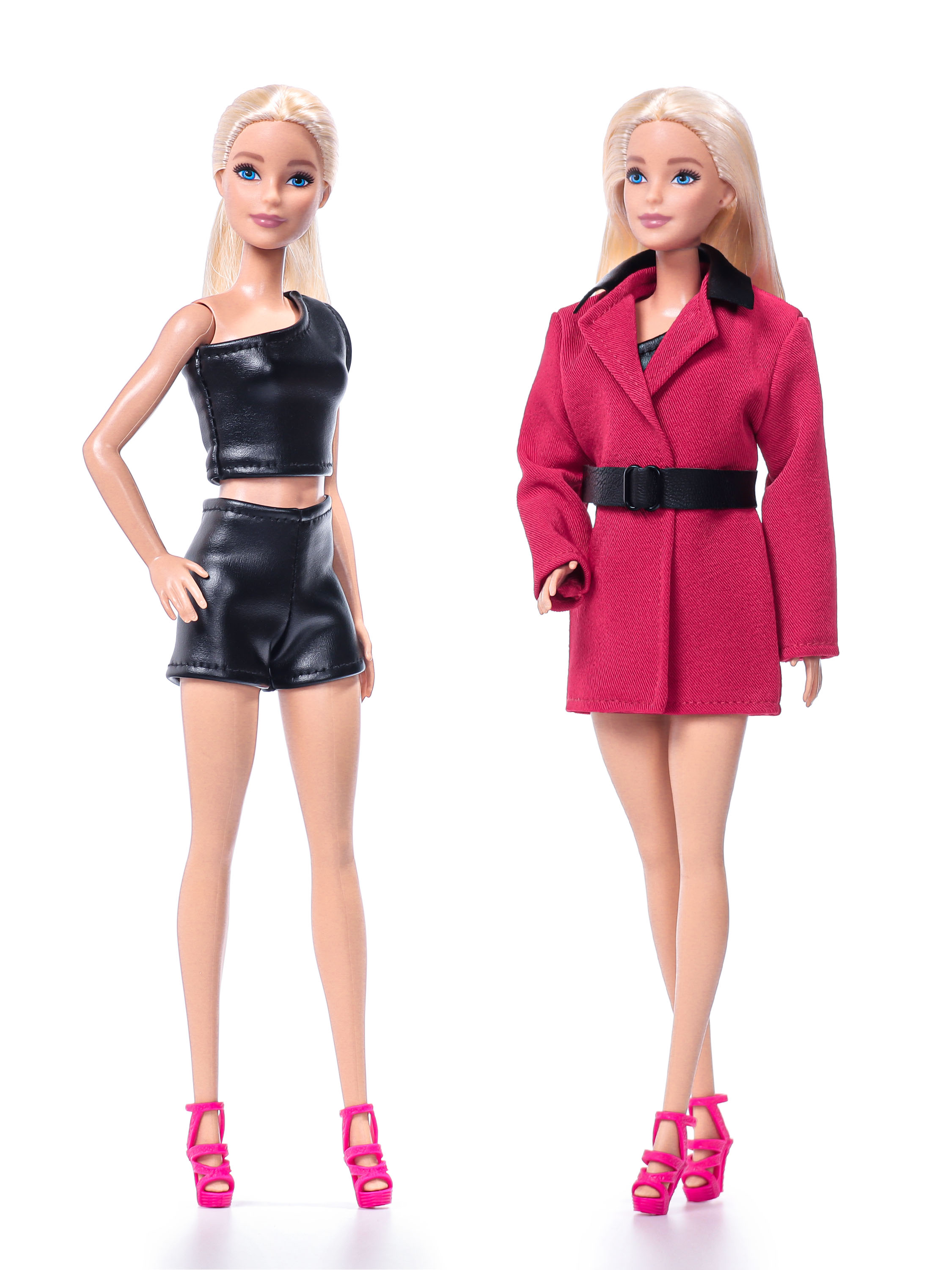 Комплект для кукол типа Barbie VIANA красный и черный 11.375.41v - фото 2