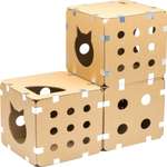 Домик для кошек ECOPET сборный 3 куба