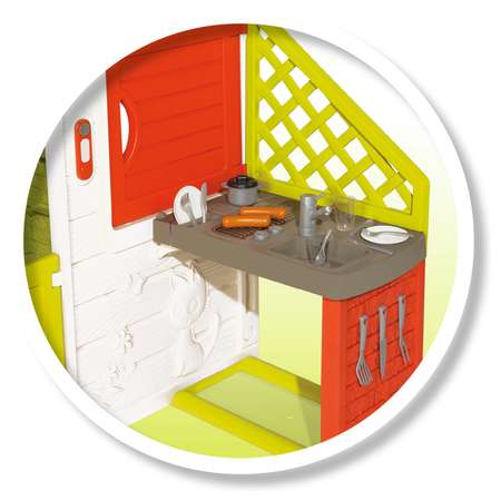 Домик Smoby детский игровой для друзей с кухней и звонком 810202-МП
