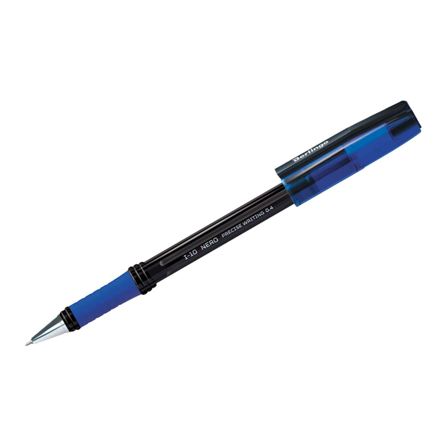 Ручка шариковая Berlingo I-10 Nero синяя 04мм набор 12 шт - фото 1