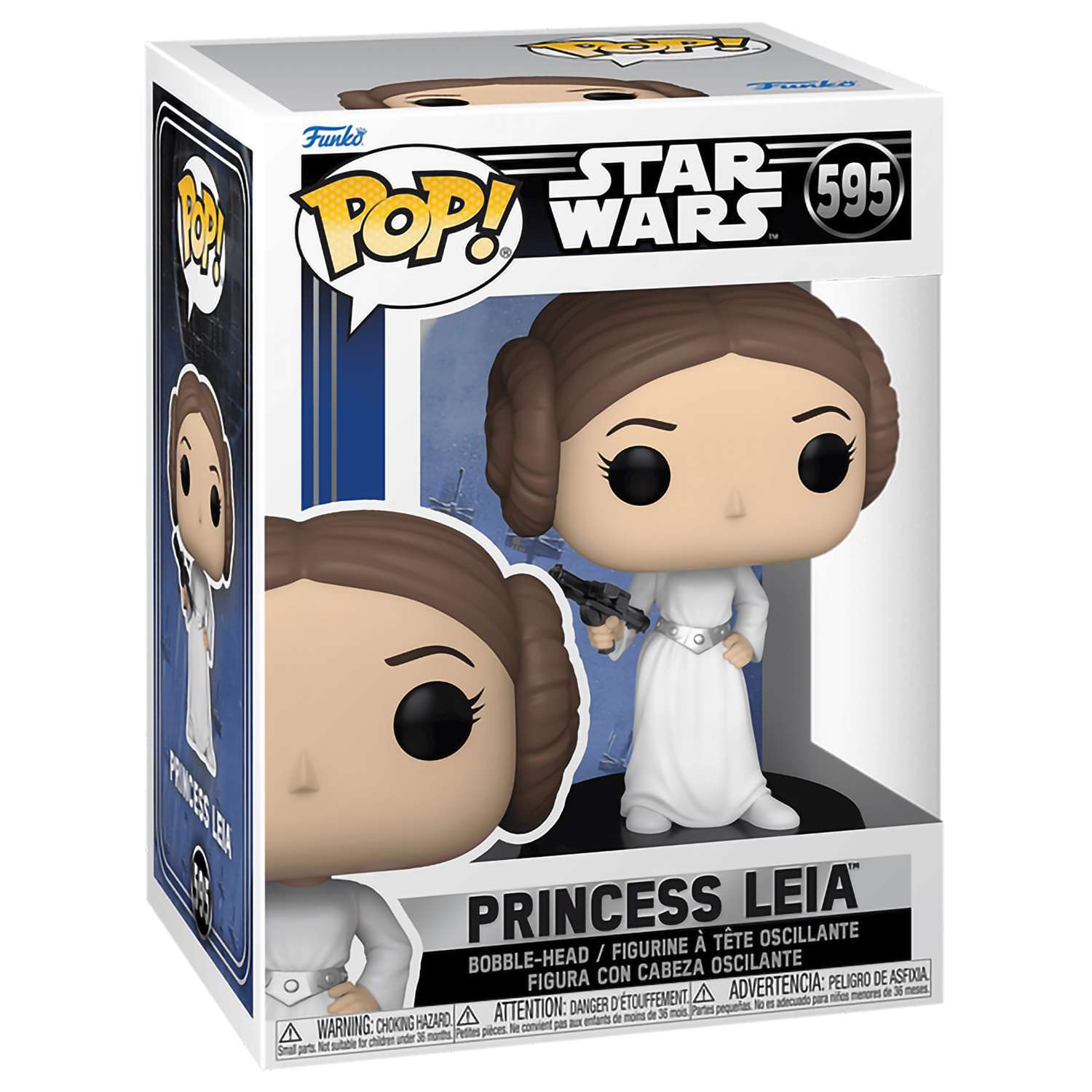 Фигурка Funko POP! Bobble Star Wars Ep 4 ANH Princess Leia (595) 67535 - фото 2