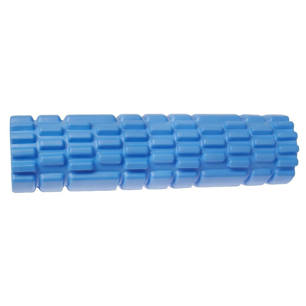 Ролик массажный STRONG BODY спортивный для фитнеса МФР йоги и пилатес 30 см х 8 см синий - фото 2
