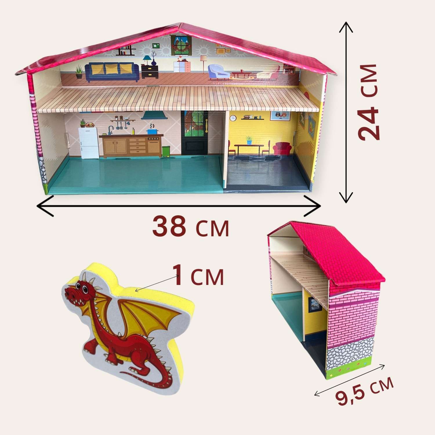 Игровой набор JAGU 3Д макет Дом принцессы с дополненной реальностью 11 фигурок МТ91-488 - фото 3