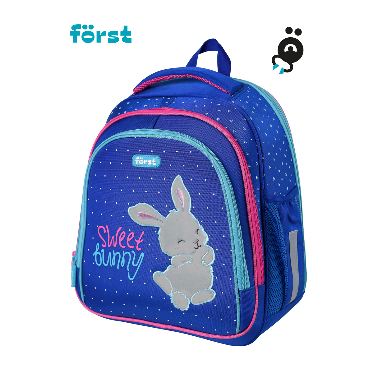 Ранец Forst F-Base Sweet bunny 36*29*17см 3 отделения 2 кармана анатомическая спинка - фото 2