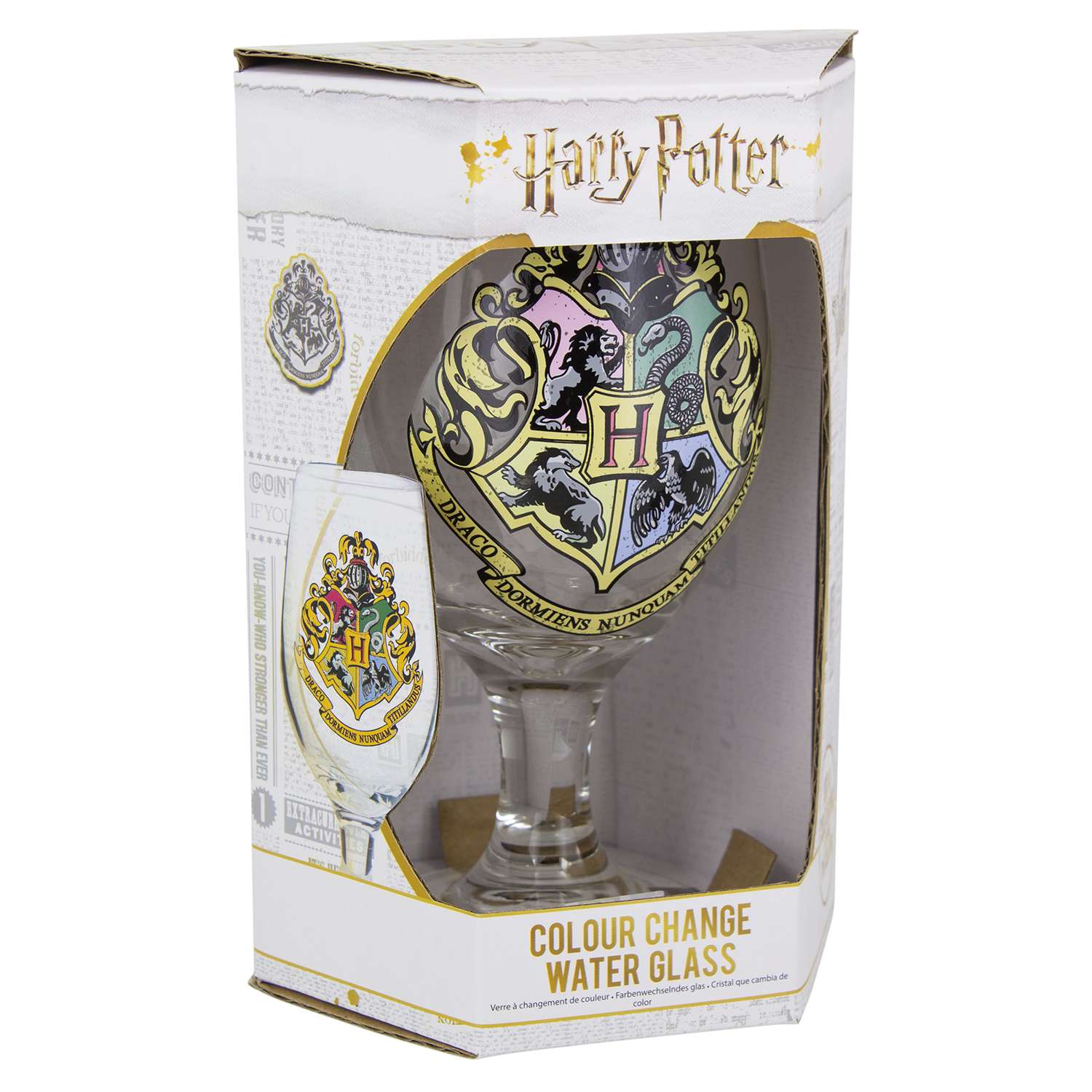 Бокал PALADONE стеклянный Harry Potter Hogwarts Colour Change Water Glass V2 420 ml PP4259HPV2 - фото 2