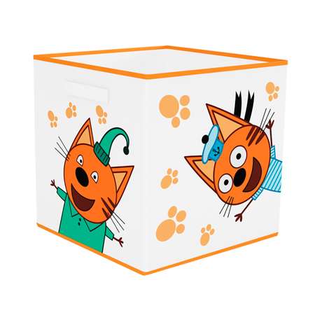 Коробка-куб Три кота для детских вещей Три кота