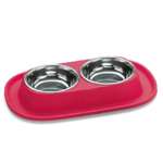 Миска для животных Lilli Pet двойная на подставке Красный 20-5765