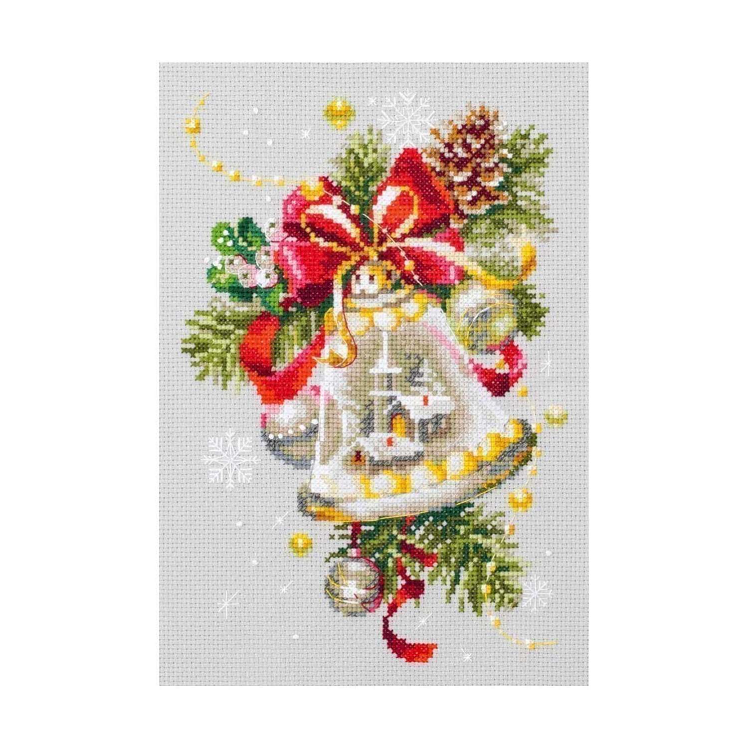 Набор для вышивания Чудесная игла крестом 100-232 Рождественский колокольчик 16х23см - фото 1