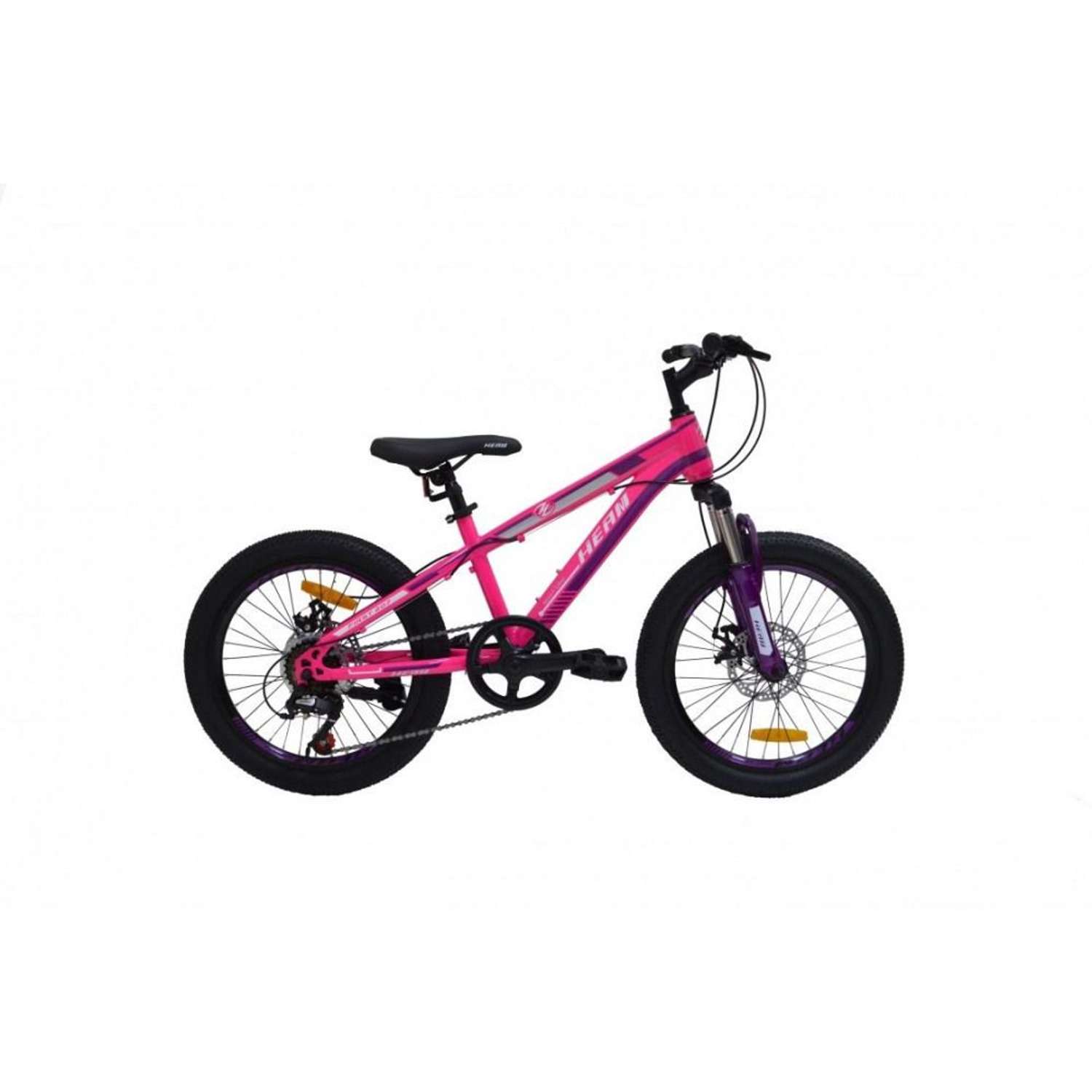 Велосипед детский Heam FIRST 207 Розовый/Фиолетовый/Белый - фото 1