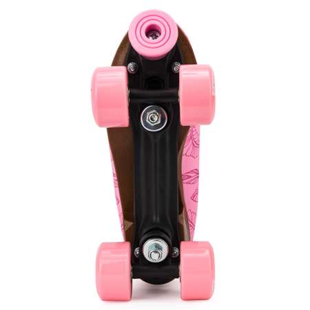 Роликовые коньки SXRide Roller skate YXSKT04PNFL38 цвет розовые с цветочками размер 38