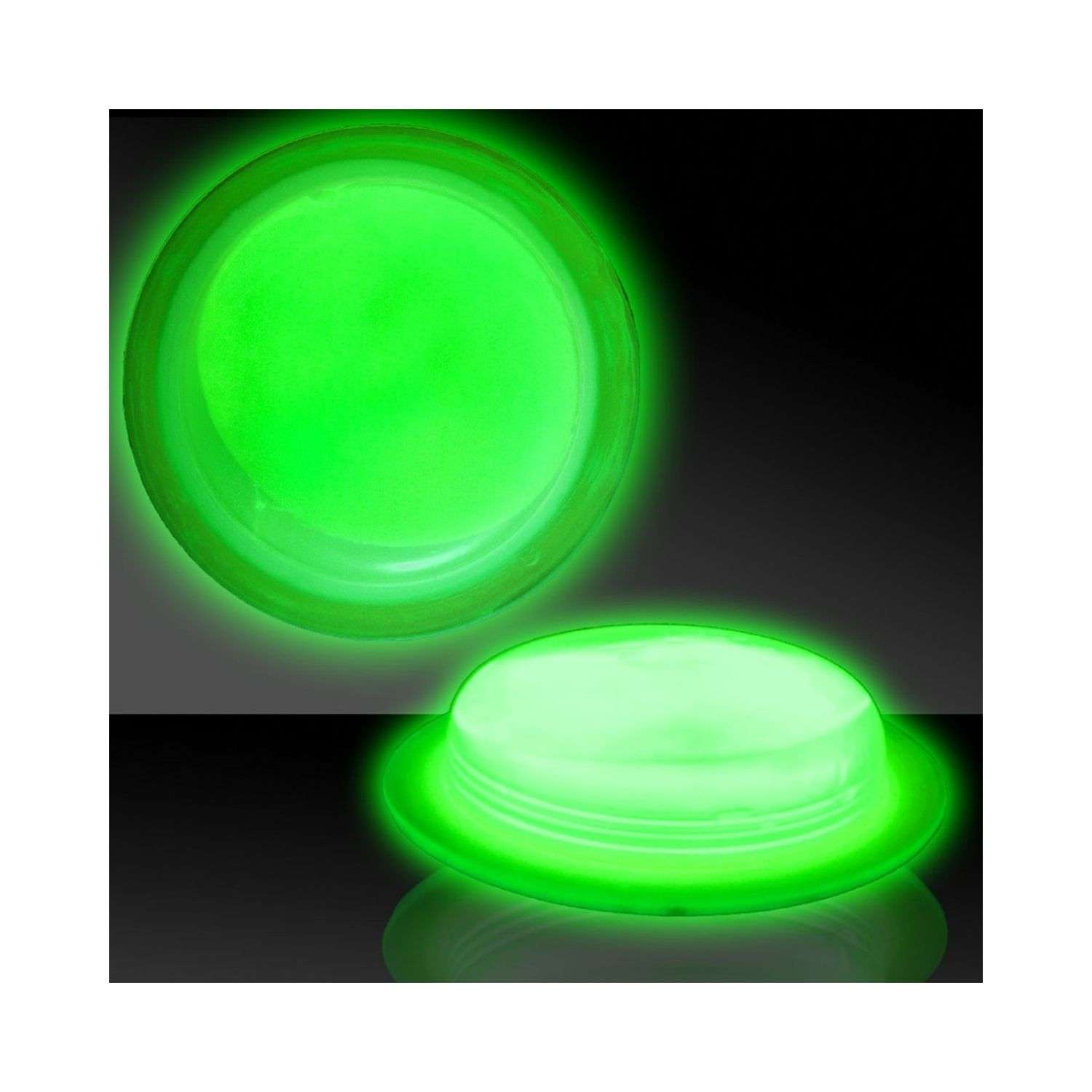 Значок Uniglodis Светящийся круглый Glow Badge зеленый 05411139 - фото 2