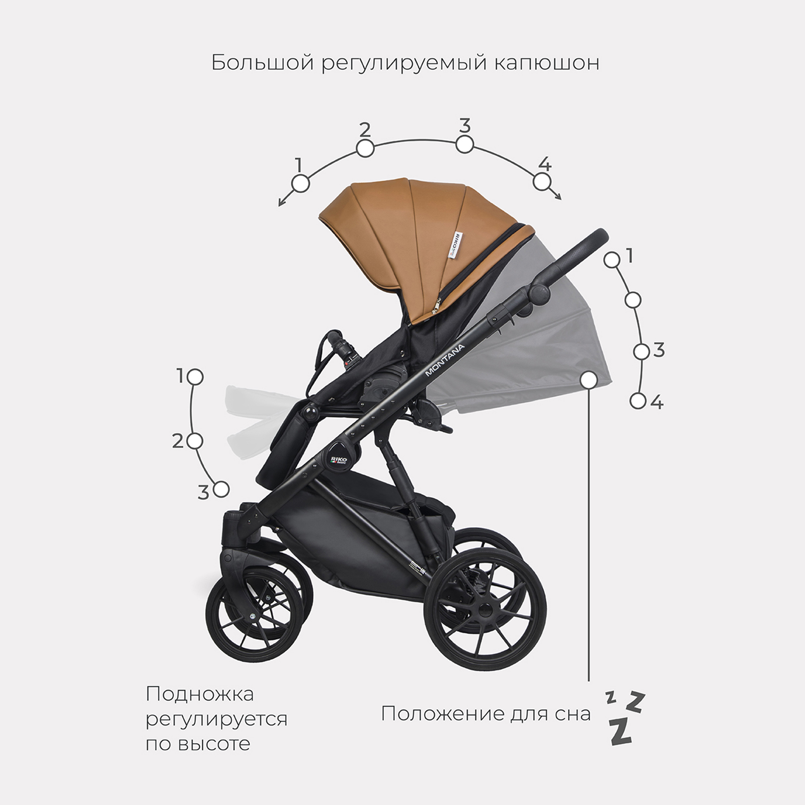 Коляска 2 в 1 Riko Basic - фото 6