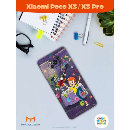 Силиконовый чехол Mcover для смартфона Poco X3 Pro Союзмультфильм Матроскин блюз