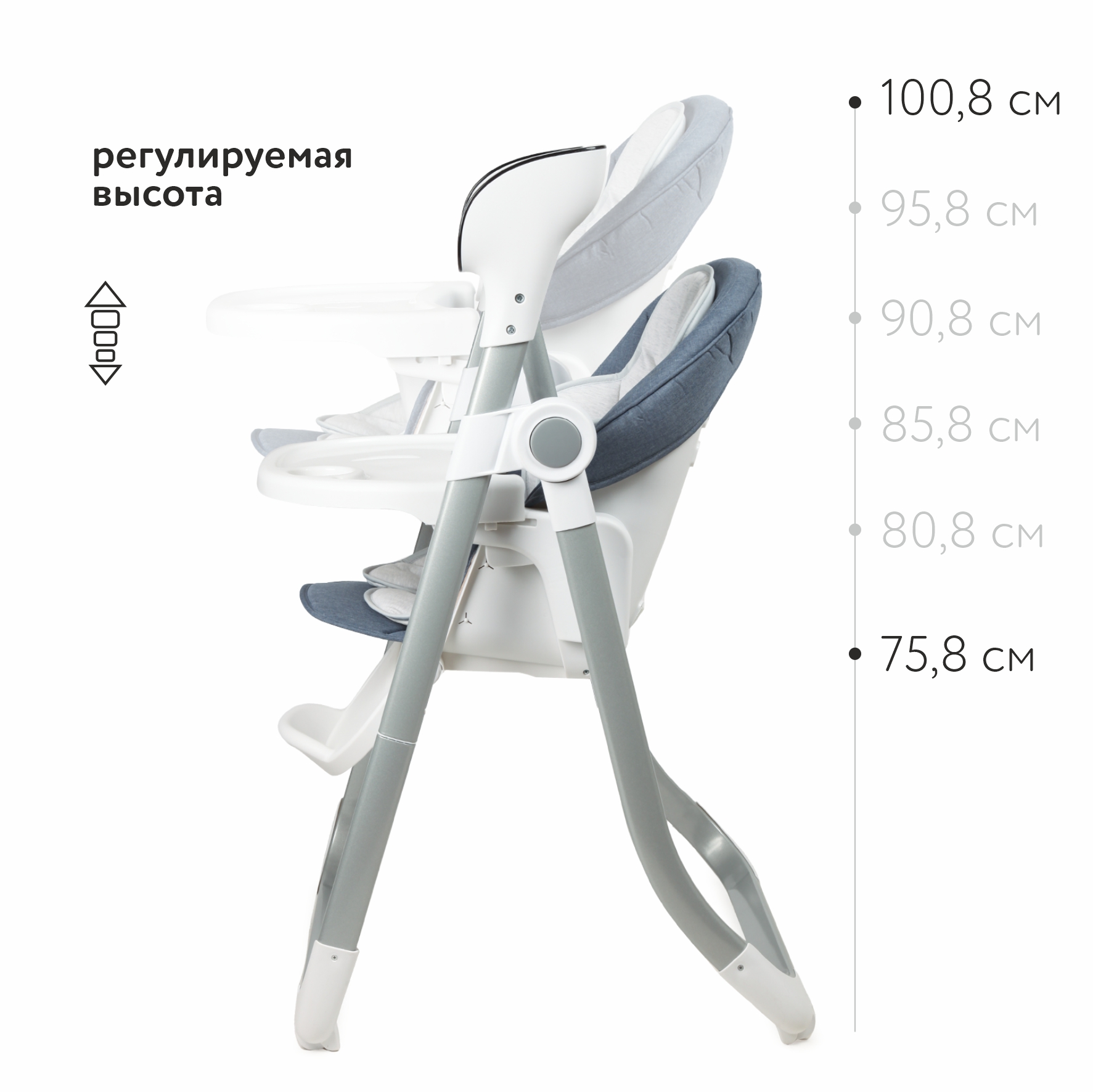 Стульчик-качели Babyton Combi Care Blue - фото 5