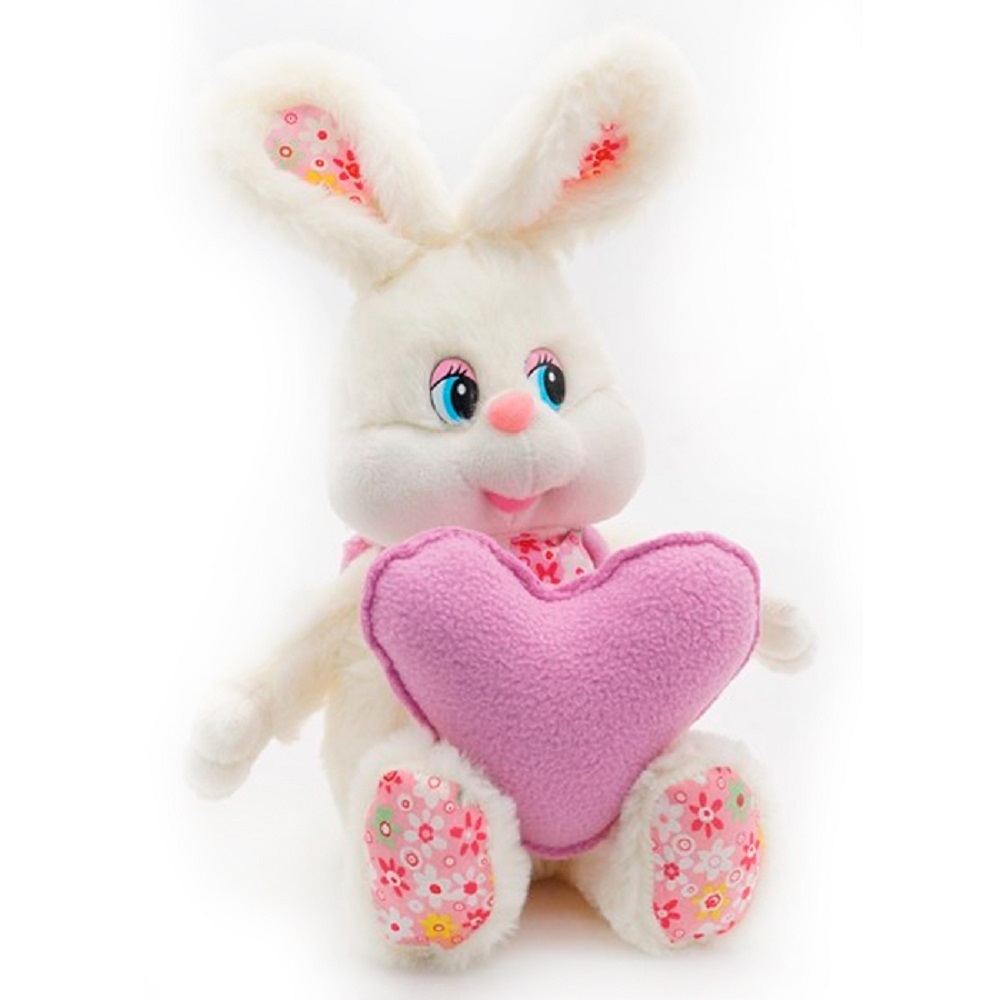 Мягкая игрушка UNAKY Кролик Сезар с сердцем 20 см - фото 1