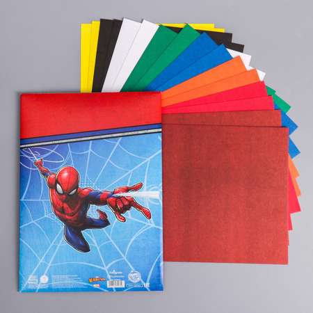 Картон MARVEL цветной немелованный «Супергерой» А4 16 листов
