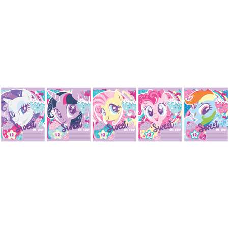 Тетрадь Полиграф Принт My Little Pony А5 Косая линия 12л в ассортименте MP69/5