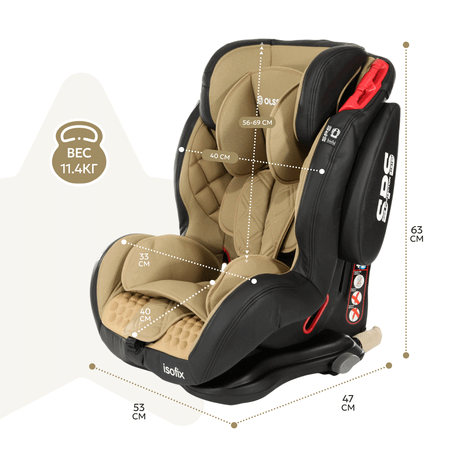 Автокресло Olsson VoyagerFix Brown Isofix 1/2/3 (9-36 кг)