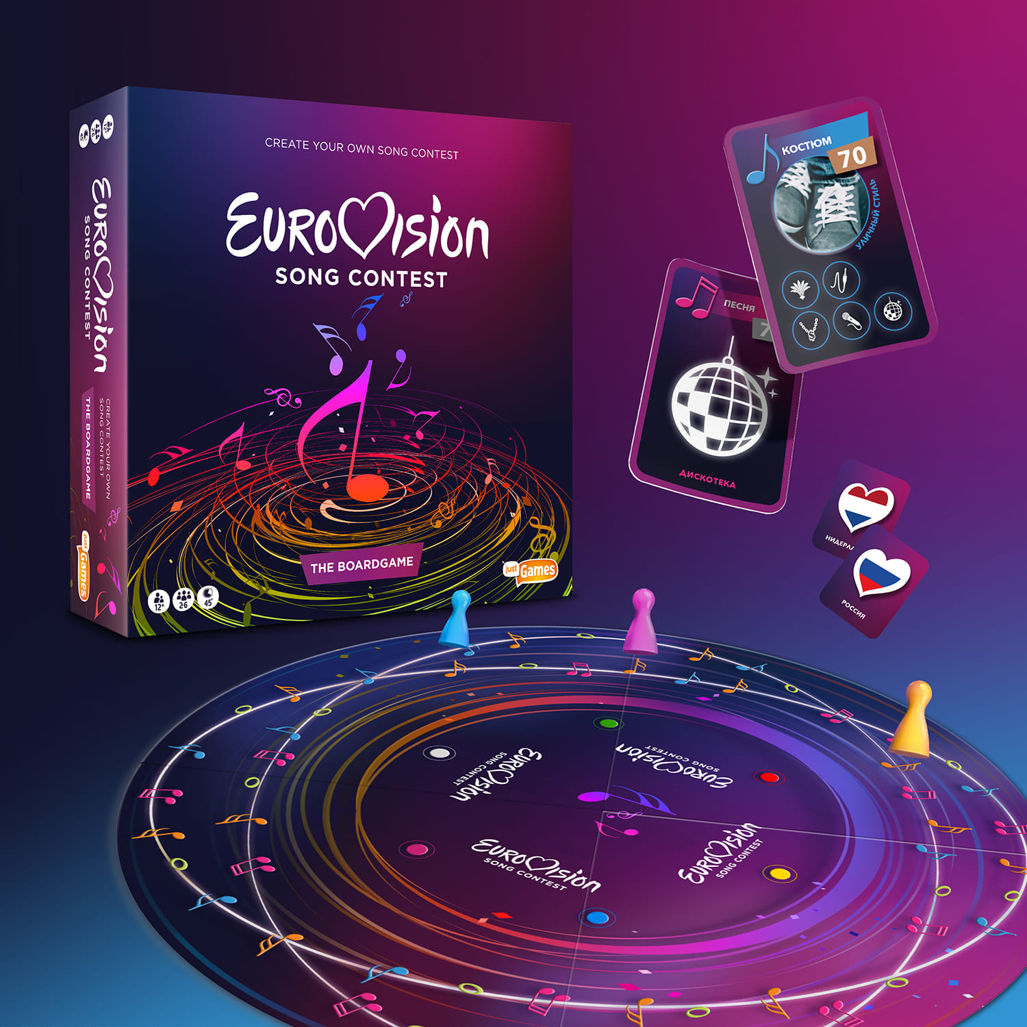 Настольная игра just Games Песенный конкурс Евровидение EvroVision - фото 4