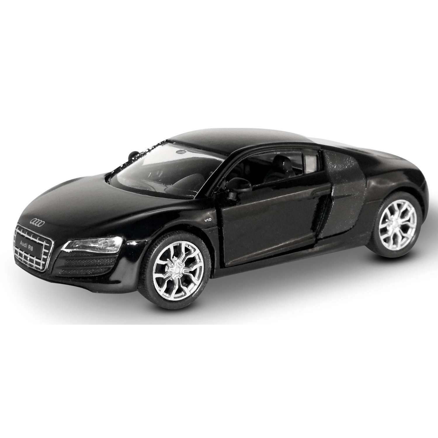 Машинка WELLY модель 2009 Audi R8 V10 1:38 черный 43633Wчерный - фото 1