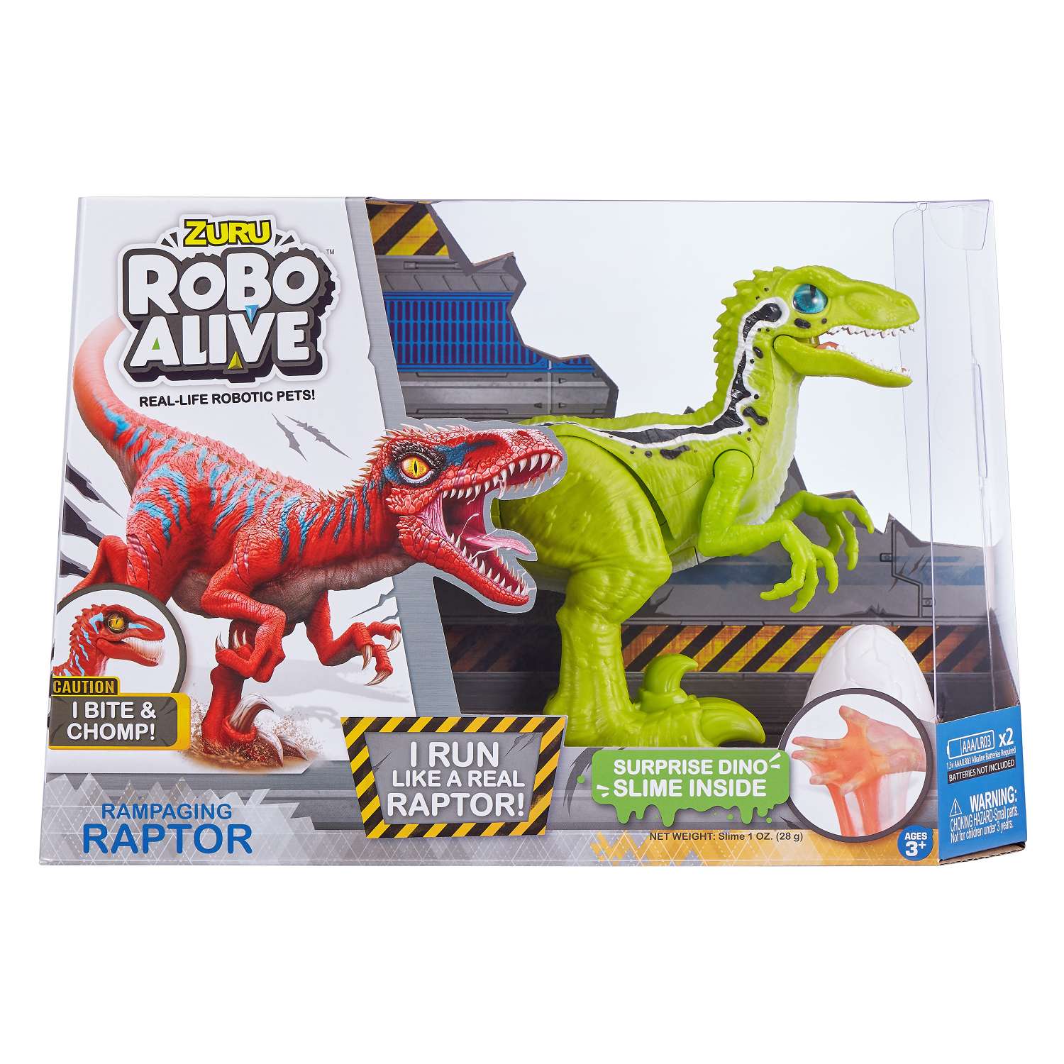 Игрушка ROBO ALIVE Zuru Raptor Зеленый 25289B - фото 13