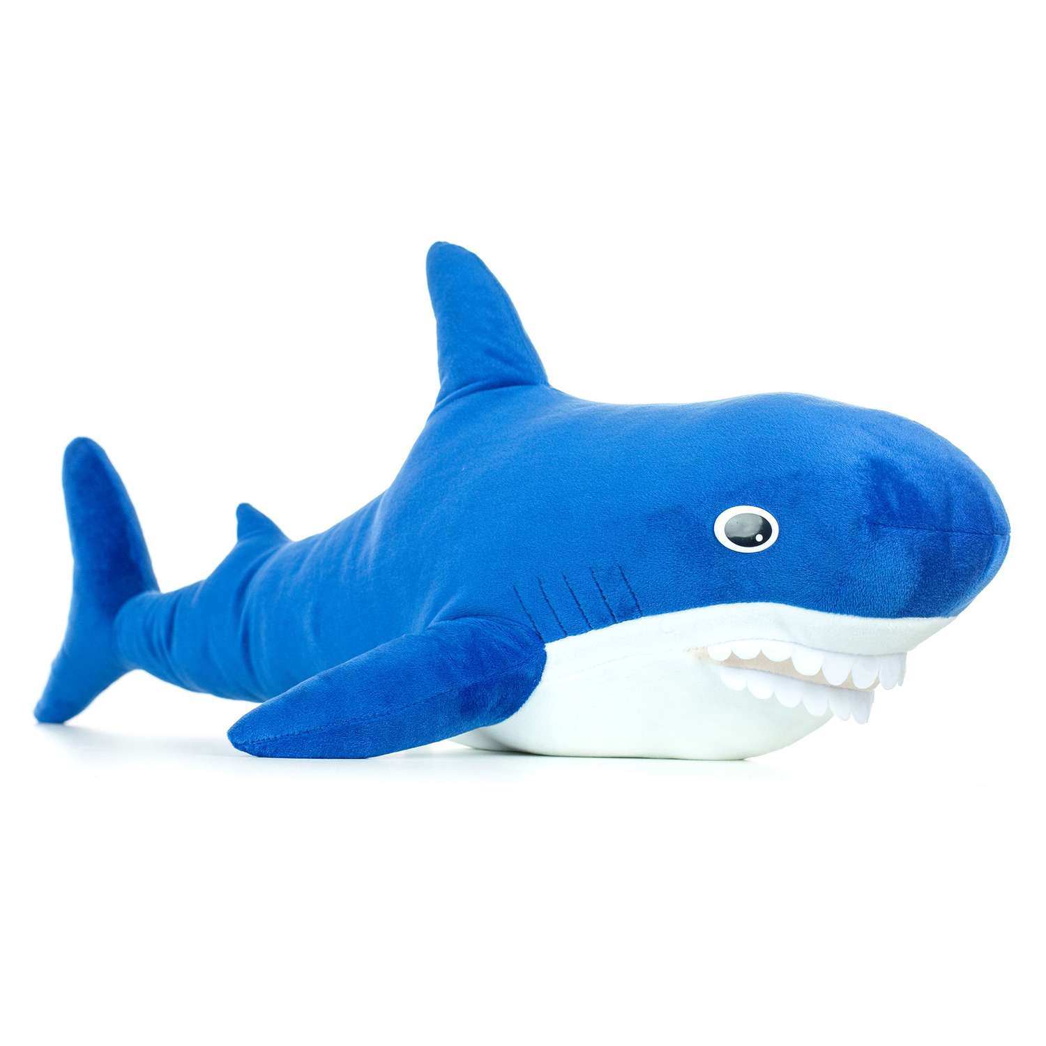 Мягкая игрушка МАЛЬВИНА Акула 86 см синяя - фото 1