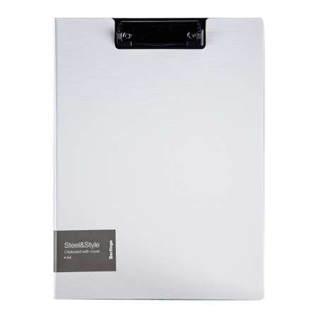 Папка-планшет с зажимом Berlingo Steel ampStyle А4 пластик полифом белая