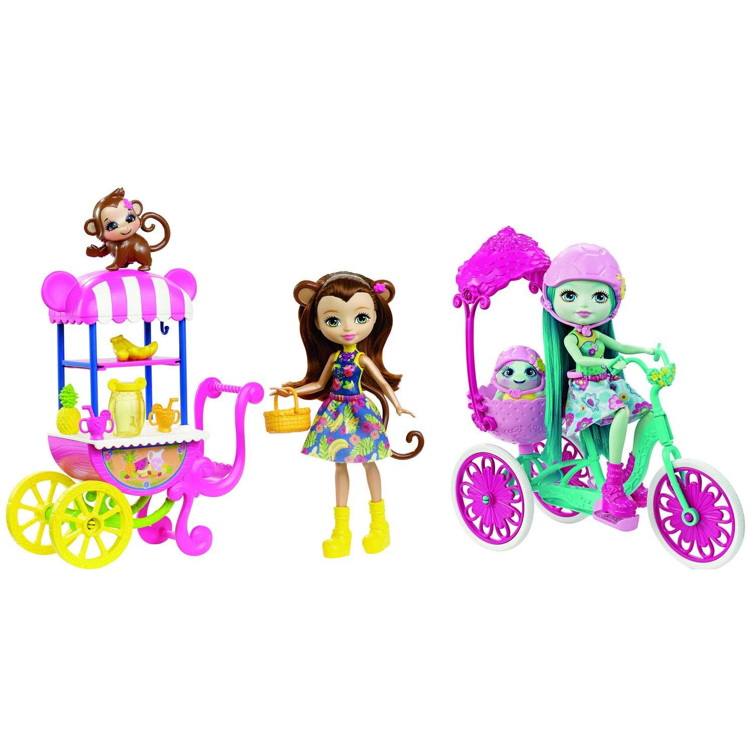 Кукла Enchantimals со зверюшкой и транспортным средством в ассортименте FJH11 - фото 2