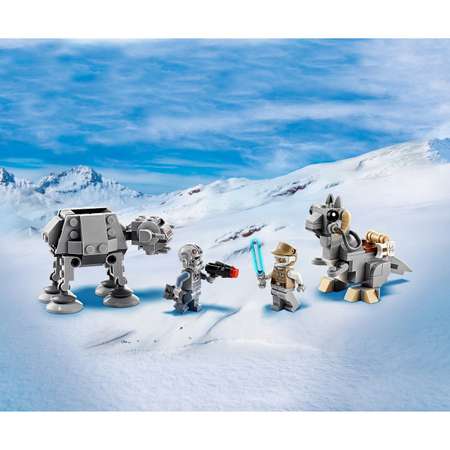 Конструктор LEGO Star Wars Микрофайтеры AT-AT vs таунтаун блочный