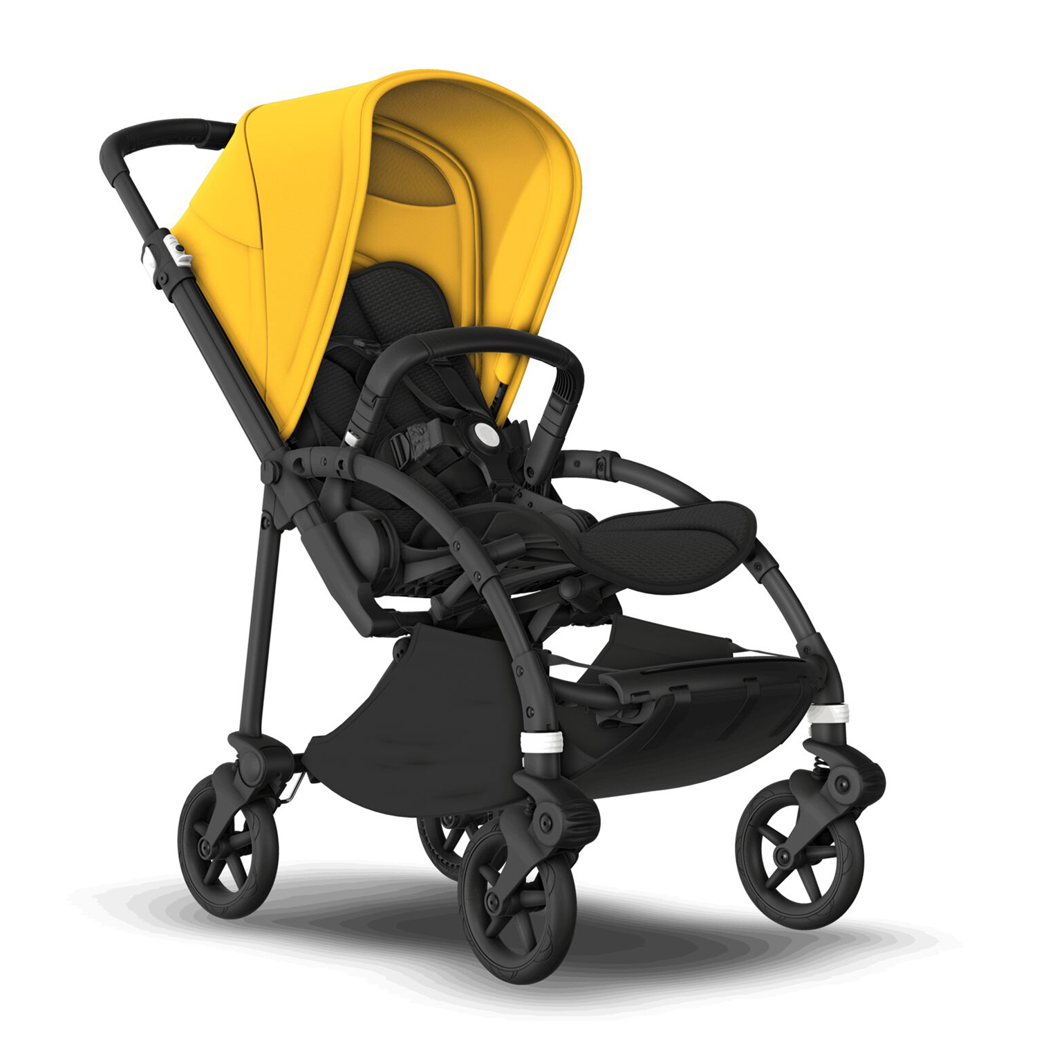 Коляска прогулочная Bugaboo Bee6 Complete Black-Lemon-Yellow 500304LM01 - фото 1