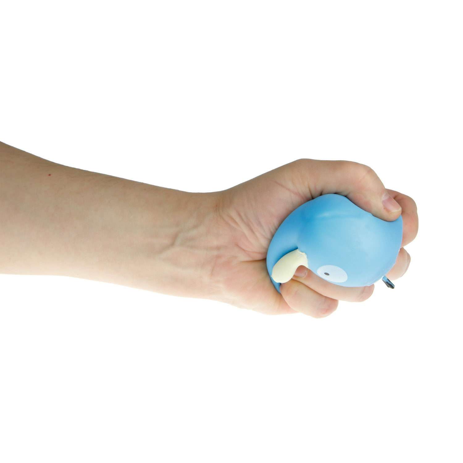 Мяч антистресс для рук Крутой замес 1TOY утка голубая жмякалка мялка тянучка 1 шт - фото 2