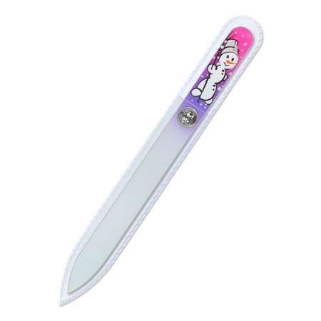 Пилка для ногтей BOHEMIA Czech Glass Nail Files 135мм розовая