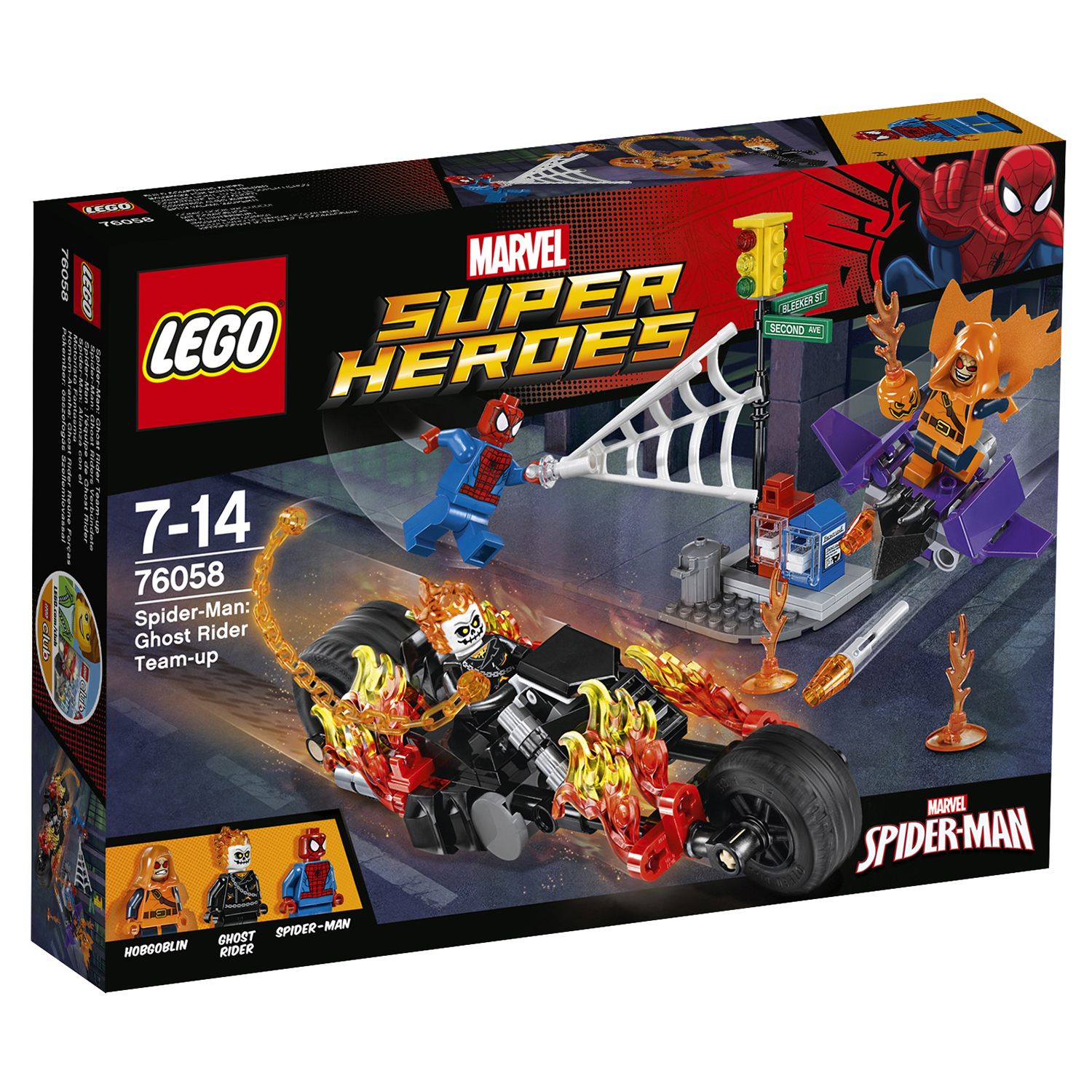 Конструктор LEGO Super Heroes Человек-паук:союз с Призрачным гонщиком  (76058) купить по цене 1889 ₽ в интернет-магазине Детский мир