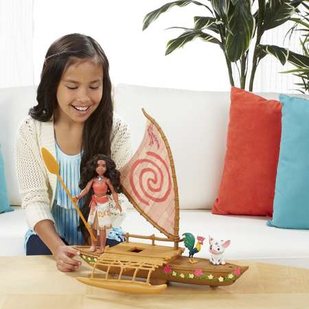 Кукла Princess Моана и лодка